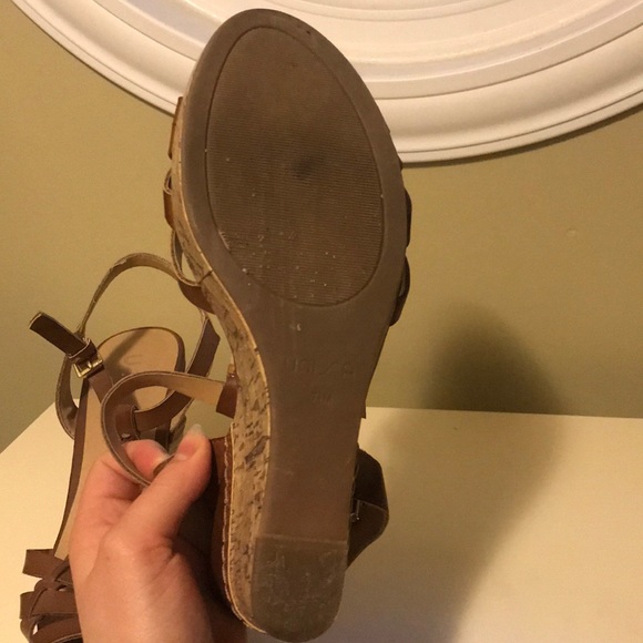 Women’s Brown Cork Wedges - Picture 4 of 5